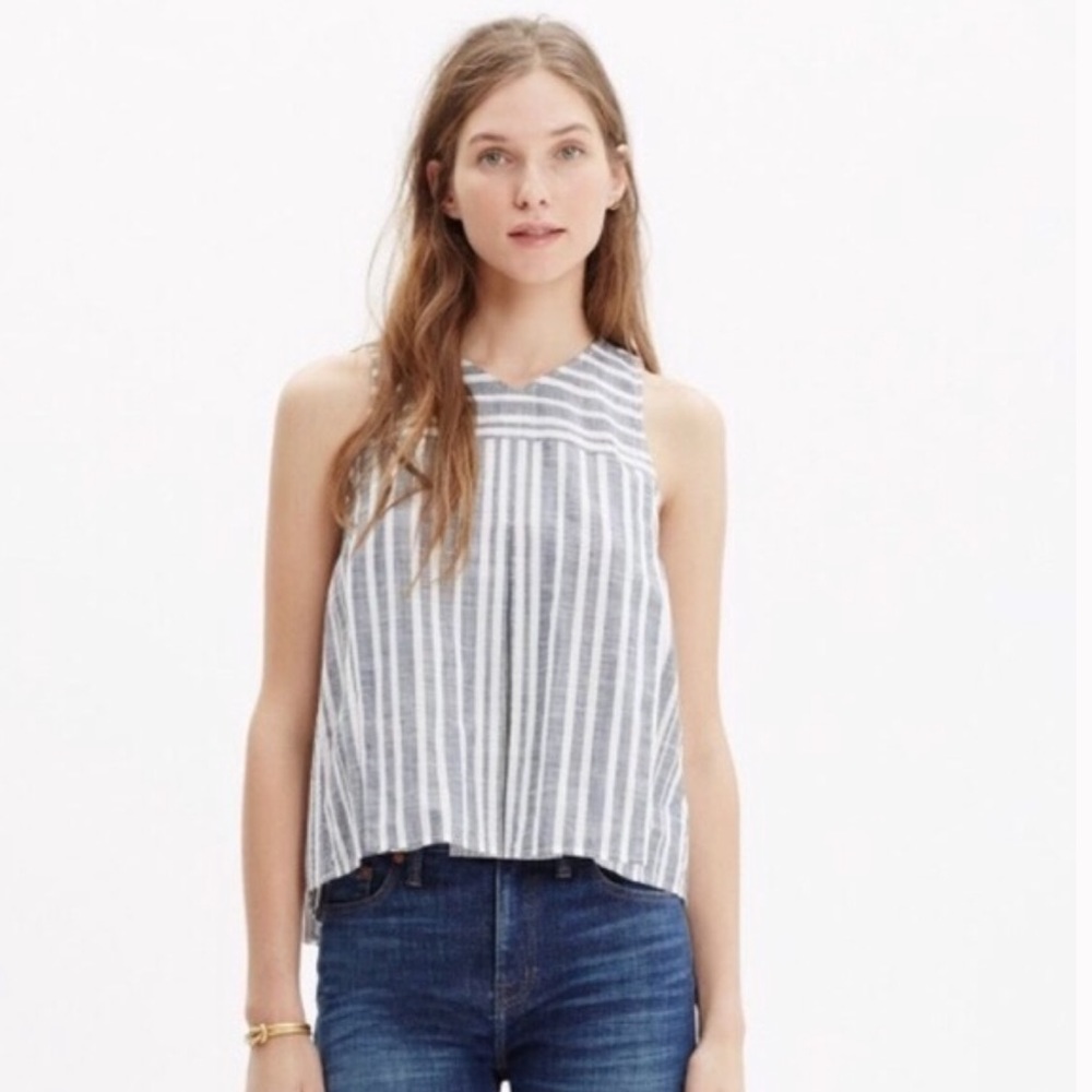 Madewell trapeze crop top